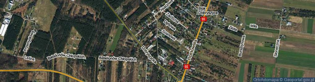 Zdjęcie satelitarne Meblowa ul.